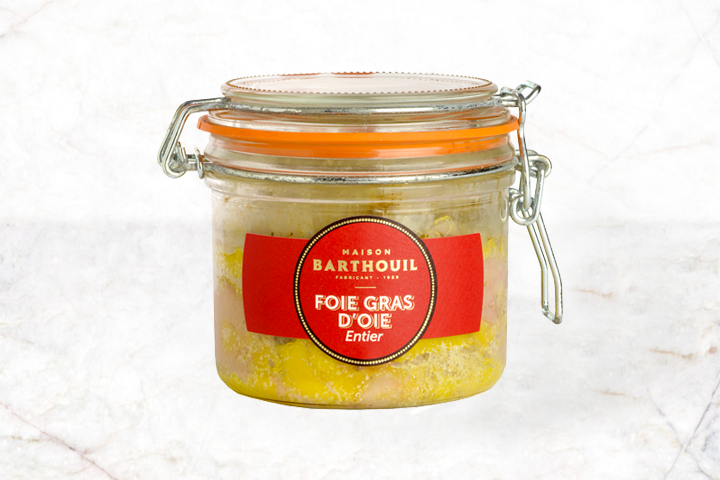 Semi-cooked duck foie gras, semi-preserve