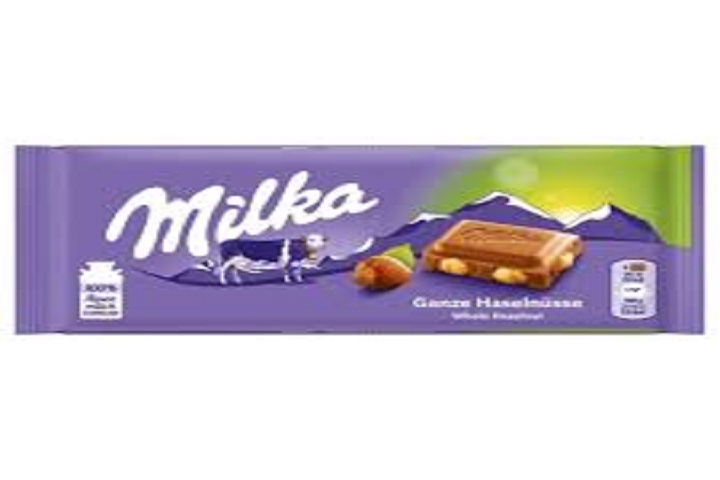 Milka whole hazelnuts