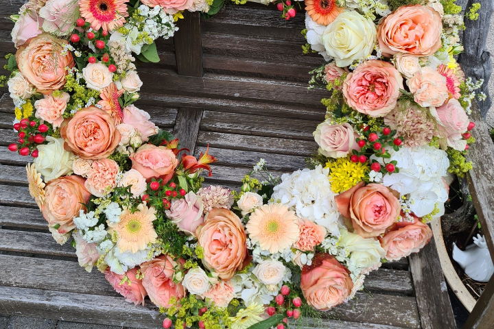 Couronne de fleurs 