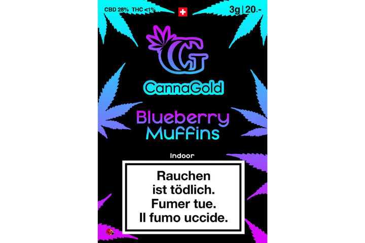 CANNAGOLD BLUEBERRY MUFFINS - 9g