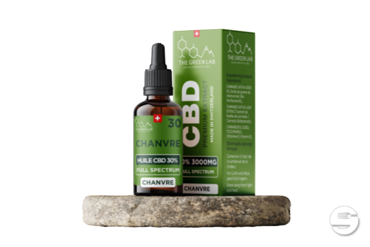 [THE GREEN LAB] Huile Chanvre Full Spectrum THC<1% CBD<30% - 30ml