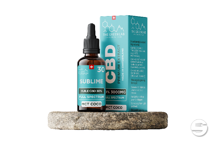 [THE GREEN LAB] Huile MCT Full Spectrum THC<1% CBD<30% - 30ml