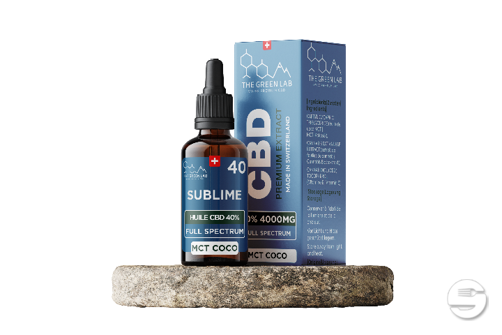 [THE GREEN LAB] Huile MCT Full Spectrum THC<1% CBD<40% - 10ml
