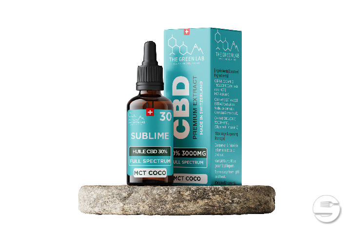 [THE GREEN LAB] Huile MCT Full Spectrum THC<1% CBD<30% - 10ml