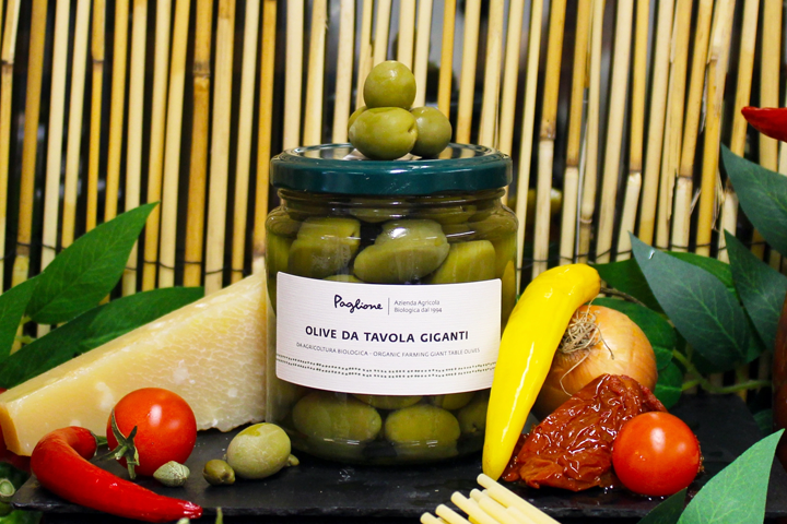 Olives vertes géantes - bio - Paglione