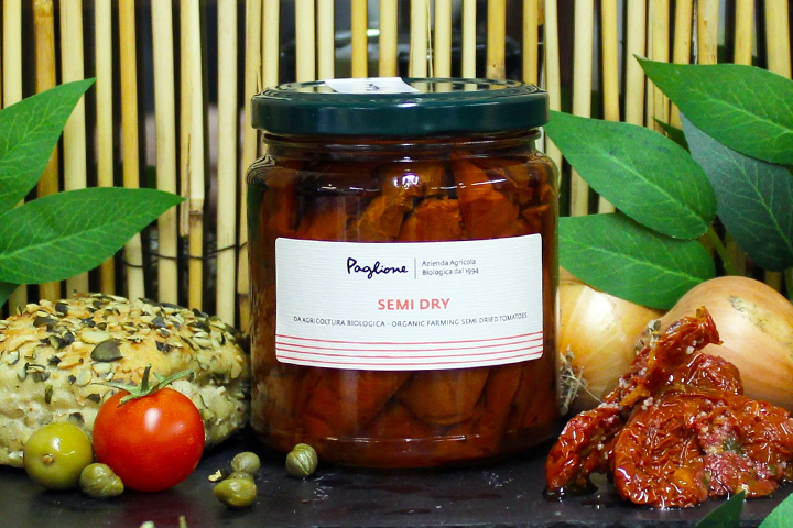 Tomates semi-sèches à l’huile d’olive - bio - Paglione