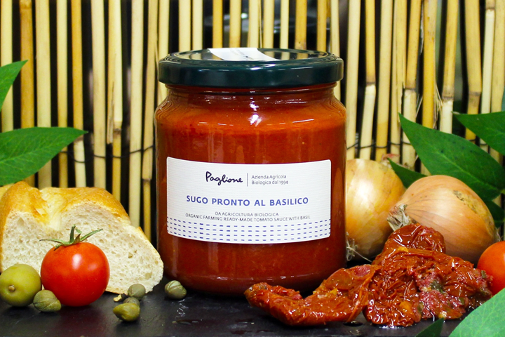 Sauce tomate prête au basilic - bio - Paglione