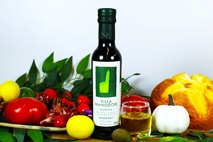 Huile d’olive extra vierge au romarin - Villa Manodori