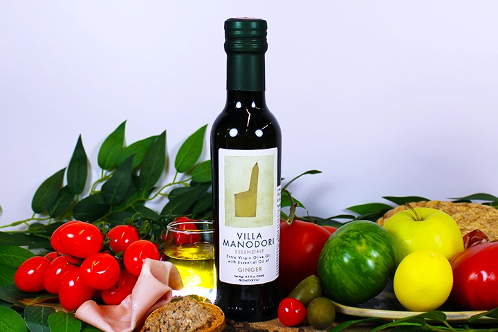 Huile d’olive extra vierge au gingembre - Villa Manodori
