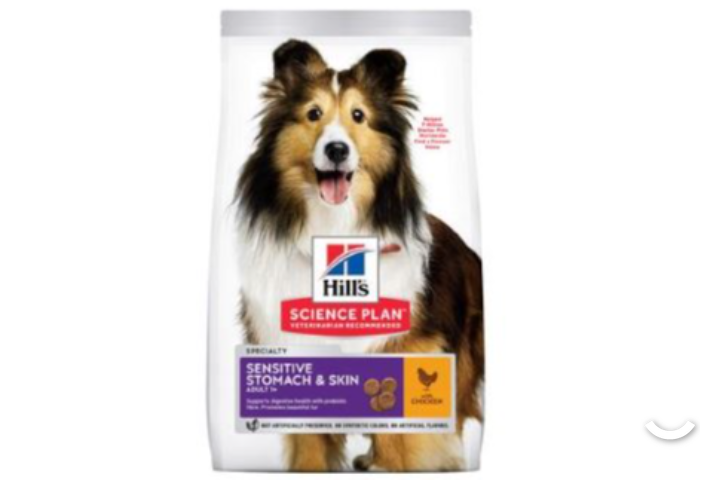Hill's Science Plan Adult 1+ Sensitive Stomach & Skin Medium poulet pour chien 14kg